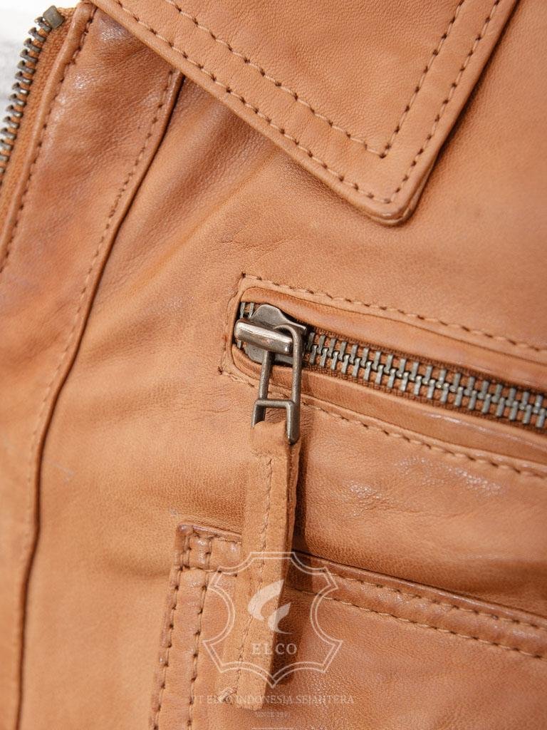 Jaket Kulit Pria Desain Formal - PF 433 - Gambar 4