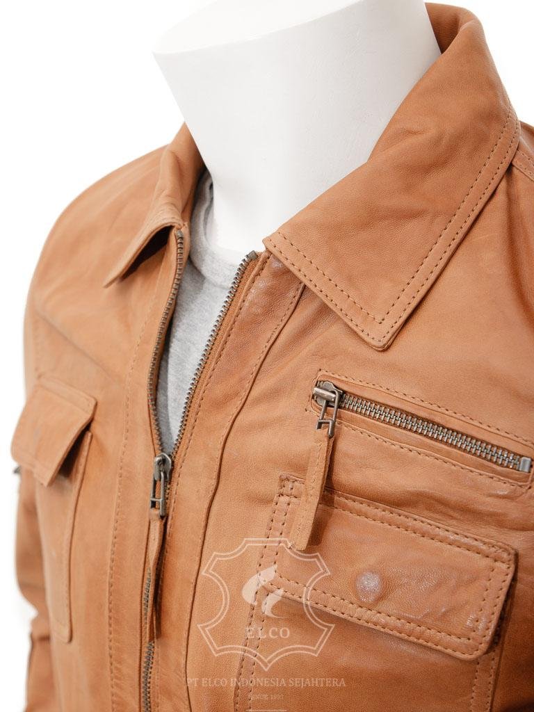 Jaket Kulit Pria Desain Formal - PF 433 - Gambar 3